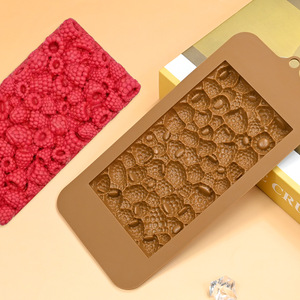Fraise framboise <span class=keywords><strong>Pile</strong></span> fruits motif Silicone moule bricolage abeille fleur gâteau décoration <span class=keywords><strong>Rectangle</strong></span> outils de cuisson - Product Image 4