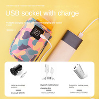 Calentador de Agua y Leche USB para Cochecito, Bolsa Térmica Aislada, Calentador de Biberones, Artículos Seguros para Bebés, Accesorios para Viajes al Aire Libre