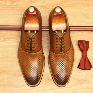 2025 Latest Model High-end Custom Casual Genuine Leather Business Breathable <b>Height</b> <b>Increasing</b> Autumn Men's <b>Shoes</b> - Product Image 3