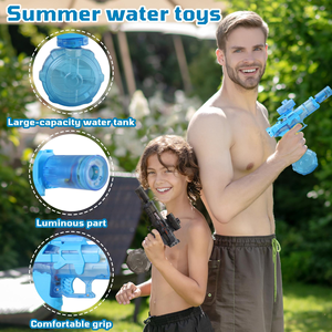 Pistolets à eau électriques Jouets portables Haute puissance Automatique Pistolet à eau LED pour les jeux <span class=keywords><strong>d</strong></span>'été en plein air Plage Piscine - Product Image 2