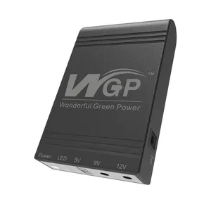 WGP UPS MINI ups 5V 9V 12V DC, untuk router wifi multi output, Power Bank USB mini UPS