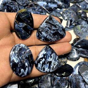 Pierre de Pietersite bleue naturelle authentique, cabochon de Pietersite de haute qualité pour la fabrication de bijoux et la lithothérapie - Product Image 6