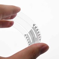 Règle transparente flexible PD PR014 en ABS transparent, instrument de mesure oculaire, échelle précise pour la distance interpupillaire