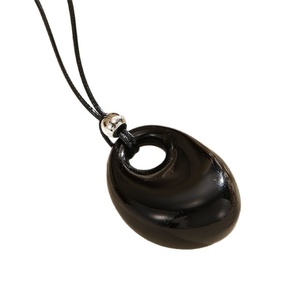 Collane lunghe da donna, collana con ciondolo grande stile boho, collana <span class=keywords><strong>girocollo</strong></span> con catena a corda, collana da donna per maglione, regalo per donna - Product Image 5