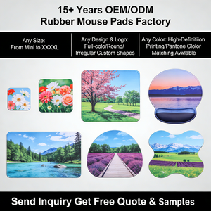 OEM Small Square Shape <b>Mouse</b> Mat Waterproof Cloth Mousepad Colorful Floral Patterned Square Gaming <b>Mouse</b> Pad with Stitched Edges - Product Image 5