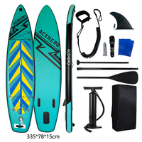Planche à pagaie pliable 11' pour le dropshipping, fabrication OEM en Chine, planche de surf pliable, planche à pagaie pliable