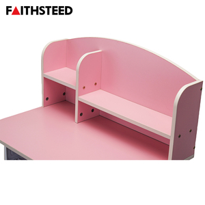 Bureau d'étude scolaire moderne en PVC pour enfants, table d'écriture ergonomique, mobilier de classe durable pour l'apprentissage à domicile des élèves - Product Image 2