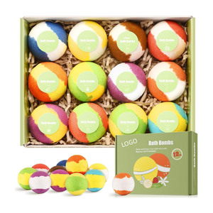 ชุดฟองสบู่อาบน้ำแบบเป็นธรรมชาติสีสันสดใสมีฟองชุดของขวัญบรรจุภัณฑ์ตามสั่งมีฟองแบบออร์แกนิคสีสันสดใส - Product Image 2