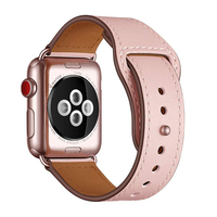 Bracelet en cuir PU personnalisé pour Apple Watch Band 44 mm 40 mm 42 mm 38 mm 44 mm Accessoires de montre intelligente Bracelet de poignet Iwatch