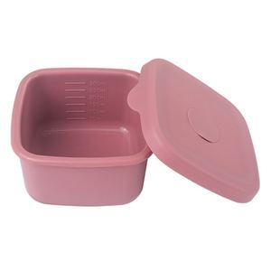 Contenants de stockage alimentaire en silicone écologiques sans BPA, conçus sur mesure, 300 ml, empilables, compatibles lave-vaisselle et congélateur, avec couvercles - Product Image 1