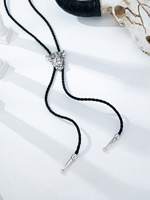 Collier Bolo WesternTill en alliage de zinc avec tête de taureau, turquoise et argent, style Rodeo du Sud-Ouest, pour femme, avec breloque taureau, idéal pour les cowgirls