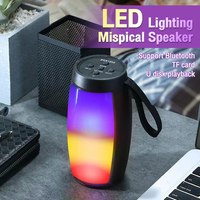 FYX Stock meilleurs haut-parleurs sans fil Bt puissant Portable boîte de son caisson de basses voiture Audio basse lecteur MP3 système de son lumières LED