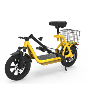 Scooter Eléctrico X12 Amarillo de 12 Pulgadas, Bicicleta de Reparto de Alimentos de Largo Alcance, Plegable, de Alta Velocidad, X12 - Product Image 3