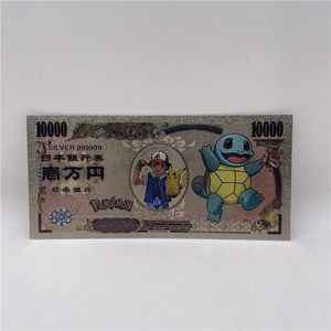 Japanse Anime Poke-Mon Pikachu Zilverfolie Plastic Herdenkingsbankbiljettencollectie Beste Cadeau Voor Kinderen - Product Image 6