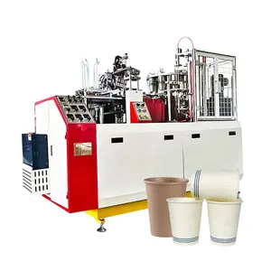 Low Cost Fully Automatic Single Wall Coffee Juice Paper Cup Making Machine