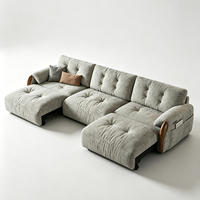 ATUNUS Canapé modulaire électrique moderne pour salon, design en tissu chenille, ensemble de canapés inclinables électriques