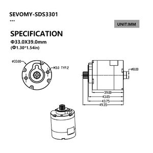 Sds3301 रोबोट के लिए गोलाकार सर्वो हल्के वजन डिजाइन - Product Image 4