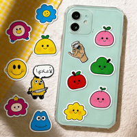 Nouveau Badge Adhésif Métallique Plaqué Or Personnalisé avec Logo pour Coques de Téléphone à Motif Dessin Animé Mignon 2026
