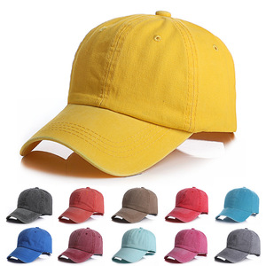Custom Logo Washed Baseball Cap OEM Printing Cotton Jeans Cap