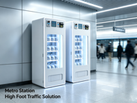 Distributeur automatique intelligent 12 voies, haute rentabilité, pour snacks, boissons et cigarettes, 12-24 TUNNELS, refroidissement par compresseur, multi-paiements