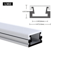 Profilé de bande lumineuse LED de Surface 12x7.5MM, Extrusion de canal en Aluminium avec diffuseur, couvercle PC, profilé en Aluminium Led