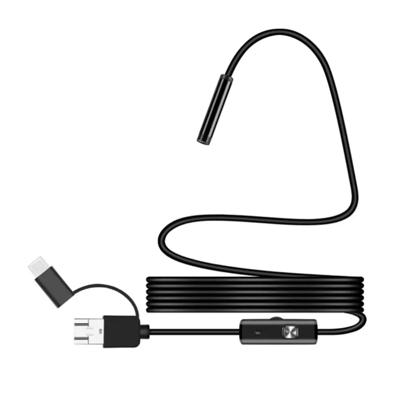 Android Endoscope 6LED 1m Cable Inspection Borescope Micro USB Endoscope Camera for PC Smartphone