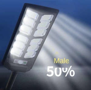 Boîtier de lampe panneau intégré lampadaire solaire all ine one street solar light 300w outdoor - Product Image 3