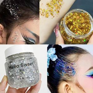 สีเพ้นท์ตัวและใบหน้าสำหรับแต่งหน้าบนเวที พร้อมเจลกลิตเตอร์สำหรับงานปาร์ตี้ DIY และการแสดงในช่วงเทศกาล - Product Image 2