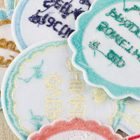 NOUVEAU Patch brodé thermocollant avec inscription anglaise pour chaussures, chapeaux, sacs et accessoires