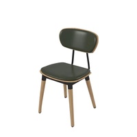 Meubles de restaurant modernes de luxe Offres Spéciales légers cabine en cuir en bois massif salle à manger chaise rock table café meubles commerciaux
