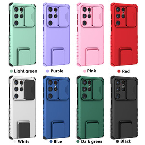 Coque antichoc pour Samsung <span class=keywords><strong>Galaxy</strong></span> S25 S24 S23 <span class=keywords><strong>S22</strong></span> S21 Ultra Plus + Note 20 Ultra Slide Camera Lens <span class=keywords><strong>Protection</strong></span> Stand Back Cover - Product Image 6