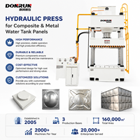 Presse hydraulique certifiée CE de 400 tonnes avec pompe à engrenages, haute précision, 4 colonnes, 3 poutres DONRUN YQ32-400T pour le formage de réservoirs d'eau