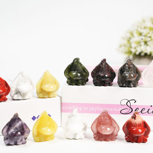 Venta Caliente: Tallados de Animales de Burro y <span class=keywords><strong>Eeyore</strong></span> en Materiales Mixtos Pulidos, Artesanías de Cristal, Regalo de Piedra Curativa - Product Image 5