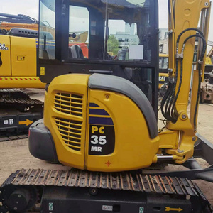 Kauçuk parça ile belediye bahçe kullanımı için stokta kullanılan kazıcı <span class=keywords><strong>PC35MR</strong></span>-<span class=keywords><strong>2</strong></span> <span class=keywords><strong>Komatsu</strong></span> ekskavatörler ikinci el paletli ekskavatör - Product Image 1