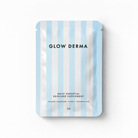 Sachet cosmétique personnalisé durable, scellé sur trois côtés, en plastique de qualité alimentaire, pour échantillons, avec impression de logo, pour soins de la peau et masques faciaux