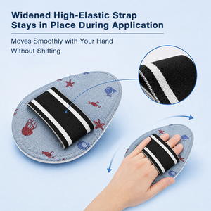 Applicateur de lotion corporelle portable en PU avec tampon non absorbant et sangle élastique pour une application facile de crème corporelle et de soins de la peau - Product Image 4