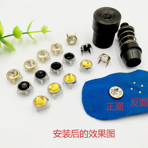 Four Jaw Drill Mold 19mm 8mm For Hand <b>Press</b> Machine Eyelet <b>Buttons</b> Jeans Use - Product Image 4