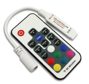 Mini controlador inalámbrico RGB RF 17key para 5050 12A RGB Led Strip Tape Lighting banco de energía compacto portátil - Product Image 5