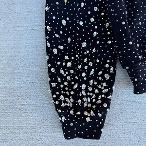 Áo hoodie đính đá đen DiZNEW dành cho nam - Áo hoodie thiết kế thời trang đường phố cao cấp, chất liệu dày dặn - Product Image 6