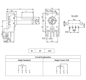 Potenciómetro nr065 para pedal rotativo, potenciómetro para bicicleta - Product Image 6
