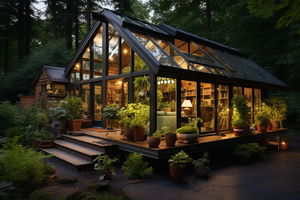 Rumah kaca Sunroom berdiri bebas taman Musim Dingin OEM gaya Eropa Villa halaman profil aluminium - Product Image 4