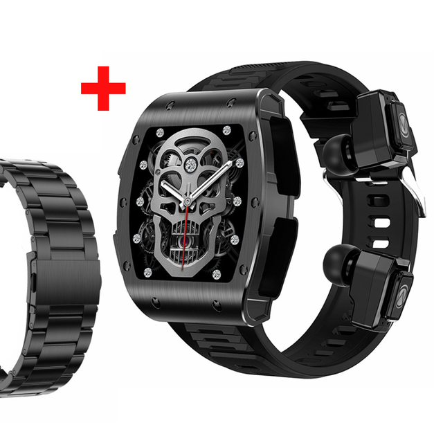 2024 Newest JM09 Smart Watch TWS 2 In1 Headphones 1.91"IPS BT Call Local Music with Wireless Earbuds Smartwatch Sports Earbuds