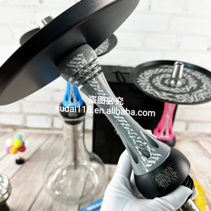 Cachimba Manual de Lujo de Acero Inoxidable Alpha Hookah Boutique Original de China con Logotipo Personalizable, Diseño de Polvo para <span class=keywords><strong>Chicas</strong></span>, Compatible con OEM - Product Image 3