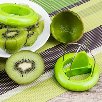 Coupe-fruits rapide, éplucheur et trancheur de kiwi, gadgets de cuisine, outils d'épluchage de kiwi en acier inoxydable, éplucheur de fruits créatif pour la cuisine