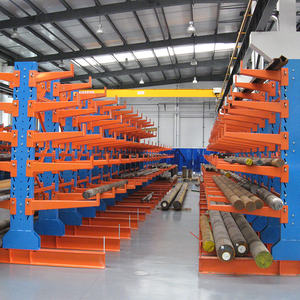 Estante voladizo de almacenamiento de metal industrial resistente Nelso Estante de acero de 5 capas para barra de tubo de metal - Product Image 6