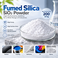 Silice fumée, noir de carbone blanc, poudre de SiO2 8000 Mesh, matière de remplissage haute pureté pour revêtement de caoutchouc, adhésif, encre, prix en vrac