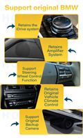 Système Android Auto Carplay sans fil, système Linux, autoradio multimédia 12,3 pouces pour BMW Série 5 E60 E61 E62 E63 2004-2010, navigation GPS