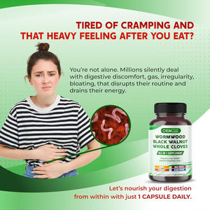 All-in-1 Absinto Noz Preta Cravo Inteiro Cápsulas com Gengibre Cardo Mariano Açafrão Suplemento Pimenta Preta Suporta Fígado - Product Image 2