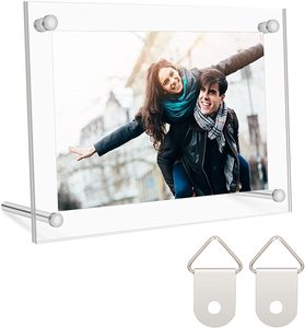 Picture <strong>Frame</strong> 5x7 Clear Acrylic Double Sided Photo <strong>Frames</strong> Plastic Acrylic Photo <strong>Frame</strong> for Wall Mount Tabletop Desktop <strong>Display</strong> - Product Image 2