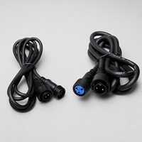 Câble DMX XLR étanche de 2 m (6,6 pieds) avec connecteur d'alimentation pour mariage, fête, événement